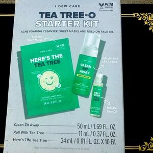 I Dew Care Tea Tree-O Starter Kit 3-Piece Acne Treatment Solution